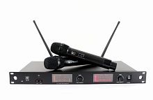 RFIntell QL5R QL1-A 651,800-683,400 МГц, 2-канальная радиосистема с 2-мя ручными микрофонами QL1