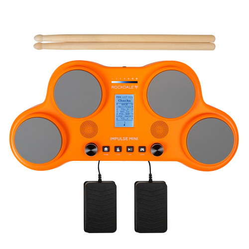 ROCKDALE Impulse Mini Orange портативная электронная ударная установка, цвет оранжевый