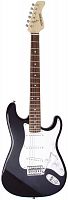 Fernandes LE-1Z 3S BLK/L электрогитара Stratocaster SSS, цвет чёрный